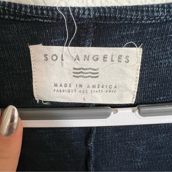 Sol Angeles blue long sleeve top - Picture 2 of 4